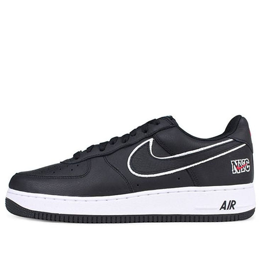 Nike Air Force 1 Low Retro 'NYC' Black/Black-White-Varsity Red 845053-002