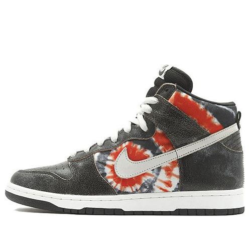 Nike HUF x Dunk High Pro SB Skateboard 'Tie-Dye' White/Neutral Grey-Black 305050-102 sneakmarks