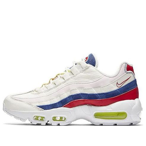 Nike Womens Air Max 95 SE Panache Cream White/Red-Blue AQ4138-101