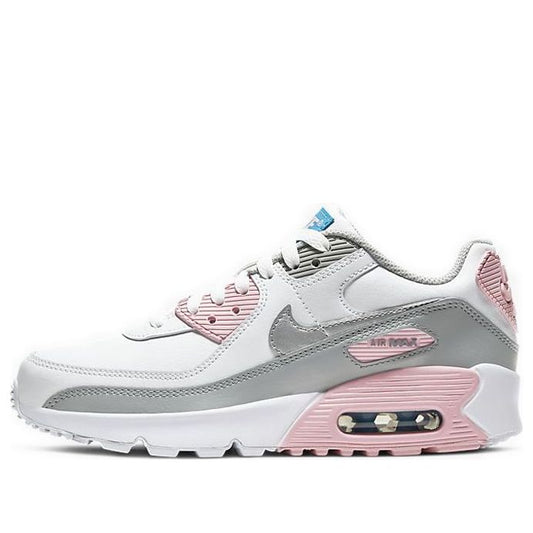 Nike Air Max 90 Leather GS 'Metallic Silver Pink' Light Smoke Grey/White/Pink/Metallic Silver CD6864-004