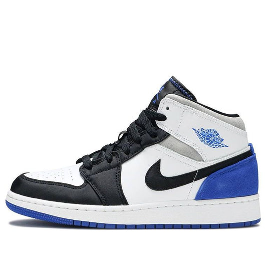 Air Jordan 1 Mid'Royal White' GS BQ6931-102