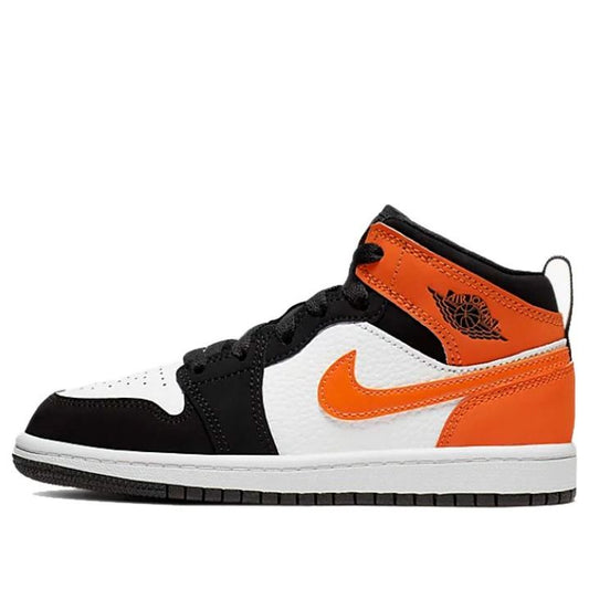 Air Jordan 1 Mid PS 'Shattered Backboard' Black/Starfish/Starfish/White 640734-058