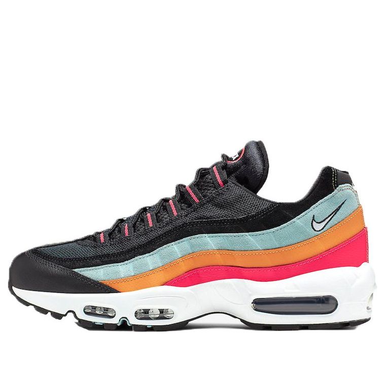 Nike Air Max 95 Essential 'Ocean Cube' Black/White-Ocean Cube-Kumquat AT9865-002 sneakmarks