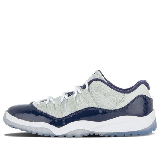 Air Jordan 11 Retro Low Pre-School 'Georgetown' Grey Mist/White-Midnight Navy 505835-007