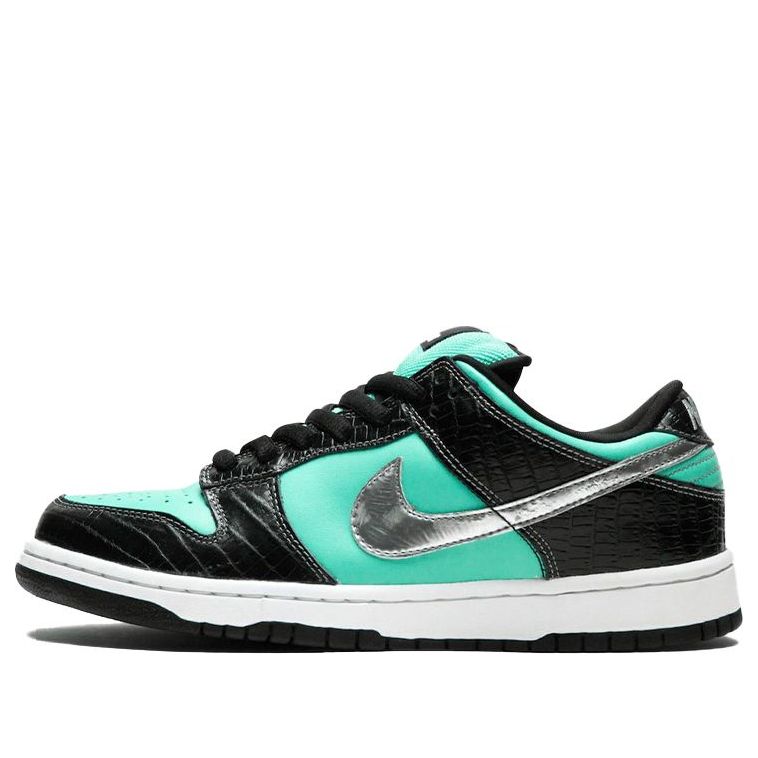 Nike Diamond Supply Co. x Dunk Low Pro SB Skateboard 'Tiffany' Aqua/Chrome 304292-402 sneakmarks