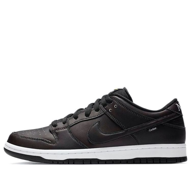 Nike Civilist x Dunk Low Pro SB Skateboard QS 'Thermography' Black/Black/Black CZ5123-001