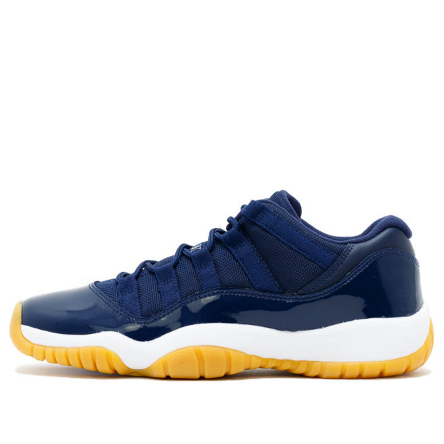 Air Jordan 11Retro Low 'Navy Gum' GS Midnight Navy/White-Gum Light Brown 528896-405