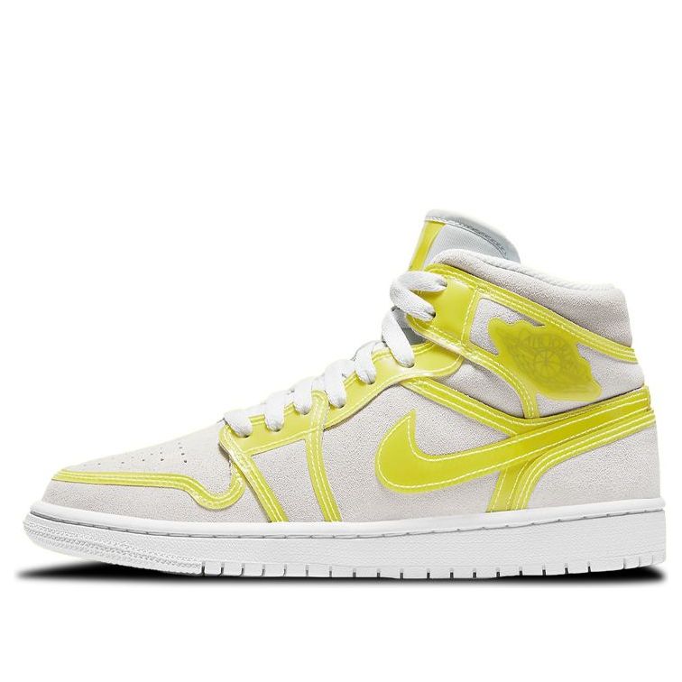 Womens WMNS Air Jordan 1 Mid LX 'Off White Opti Yellow' Opti Yellow (W) DA5552-107