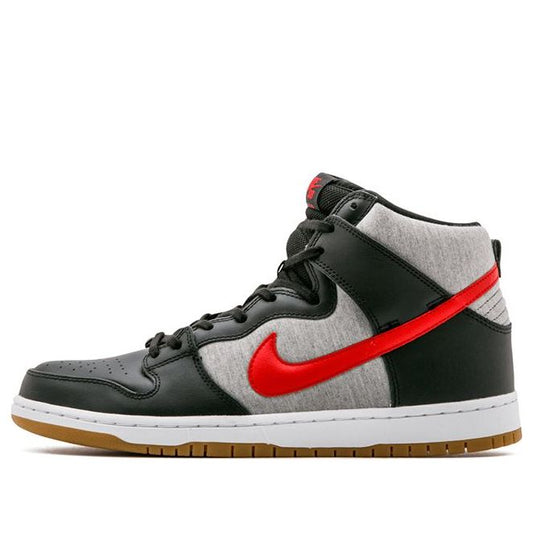 Nike Dunk High Pro Sb Black/University Red-Medium Grey 305050-068 sneakmarks