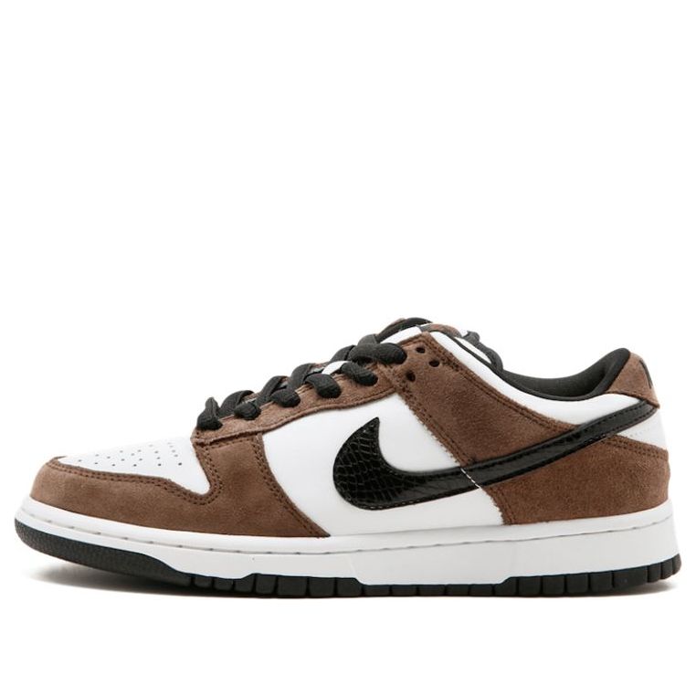 Nike Dunk Low Pro SB Skateboard 'Trail' White/Black-Trail End Brown 304292-102 sneakmarks