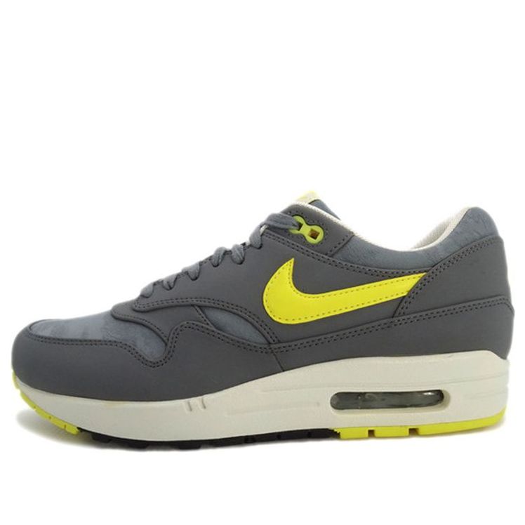 Nike Air Max 1 PRM Cool Grey Sonic Yellow 512033-070 KICKSOVER