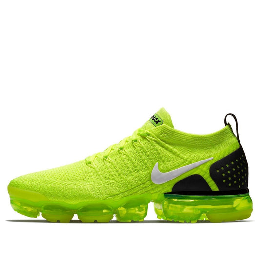 Nike Air VaporMax Flyknit 2 Volt Volt/White-Black 942842-700 KICKSOVER