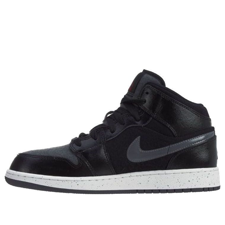 Air Jordan 1 Mid Prem BG Black 852548-002