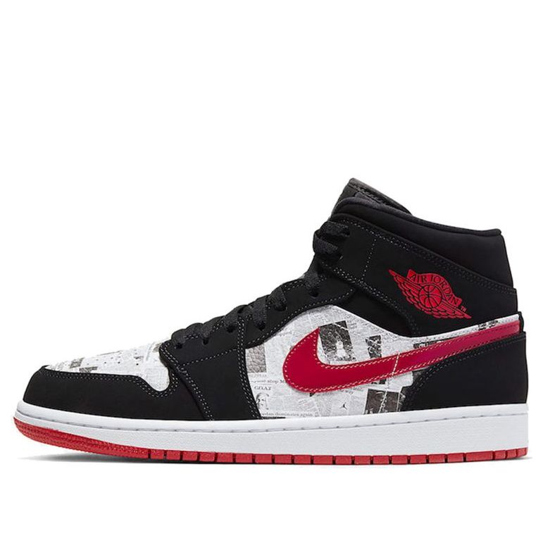 Air Jordan 1 Mid SE Newspaper Air Times 852542-061