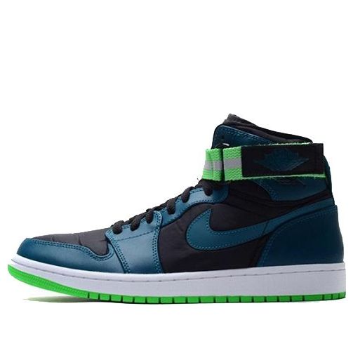 Air Jordan 1 High Strap 'Green Spark' Black/Teal-White-Light Green Spark 342132-013