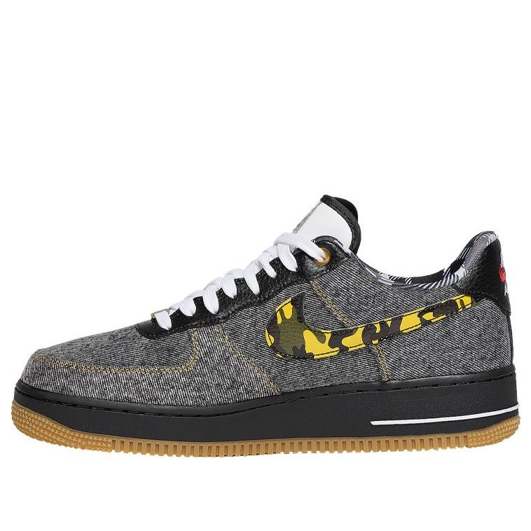 Nike Air Force 1 Low 'Camo Denim Remix' Black/Multi-Color/White/Metallic Gold DB1964-001