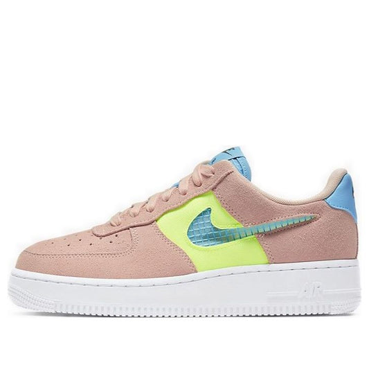 Nike Womens Air Force 1 Low '07 SE 'Coral Aqua' Washed Coral/Ghost Green/Black/Oracle Aqua CJ1647-600