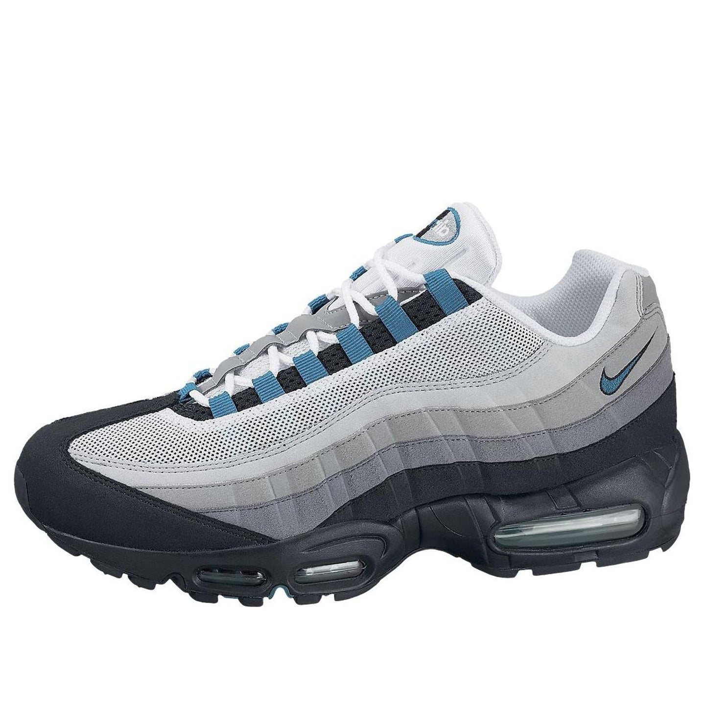 Nike Air Max 95 'Fresh Water' Wht/Ntrl Gry-Mdm Gry-Fresh Water 609048-135 sneakmarks