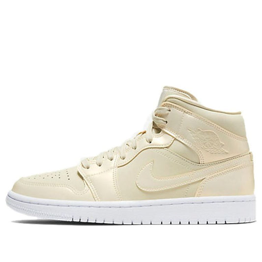 Womens WMNS Air Jordan 1 Mid SE Goose Feather Yellow CK6587-200