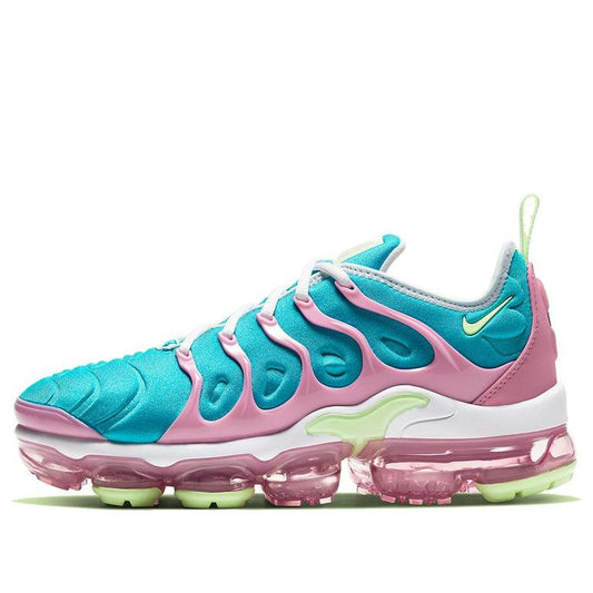 Nike Womens Air VaporMax Plus 'Easter' White/Platinum Tint/Oracle Aqua/Barely Volt CW7014-100 KICKSOVER